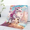 Gradient Flower U-Unicorn Towel Home Bath Towels For The Body Towels Quick Drying Microfiber Beach Towel Man Women Sports Towel 5