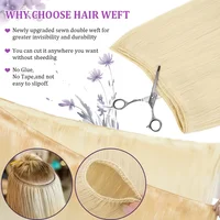 Extensions de cheveux humains blonds 613, lisses, non traités, grade 12A, cheveux vierges vietnamiens, 24, 26, 28, 30 pouces, 1/3/4 paquets pour femmes 3
