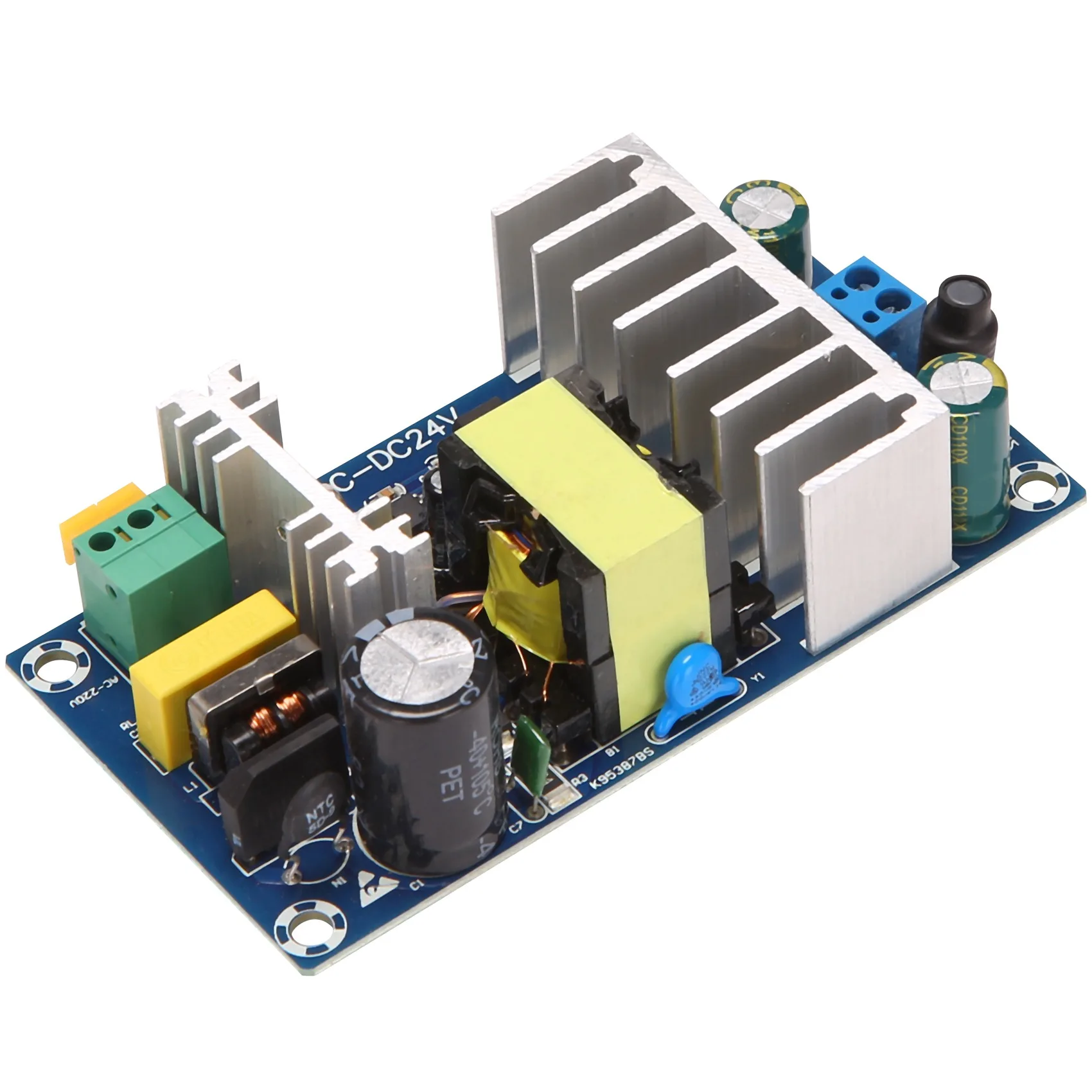 

AC 110V 220V to DC 24V 6A AC-DC Импульсный блок питания, модуль, понижающий преобразователь 100W XK-2412-24 DC источник питания