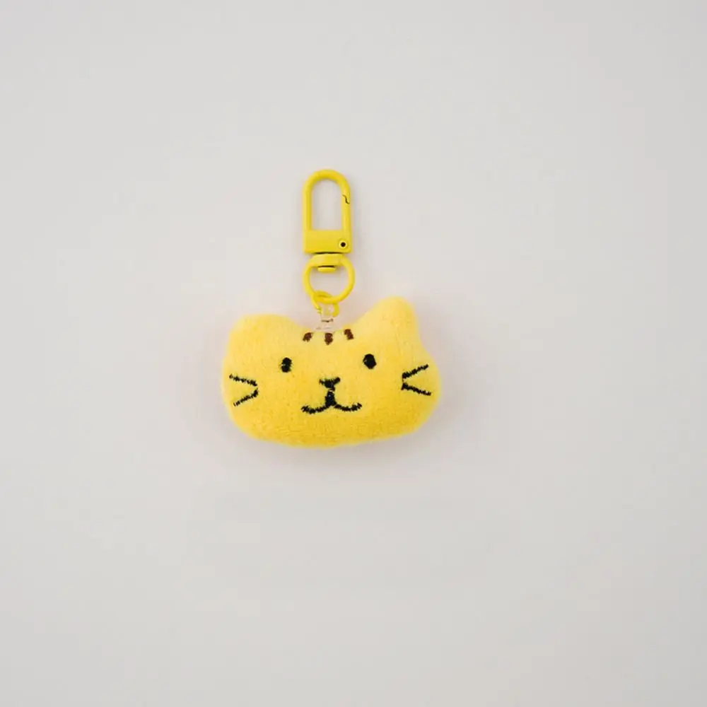 Soft Cartoon Cute Plush Bear Keyring Cloud Mouse Rabbit Keychain Korean Tiger Earphone Case