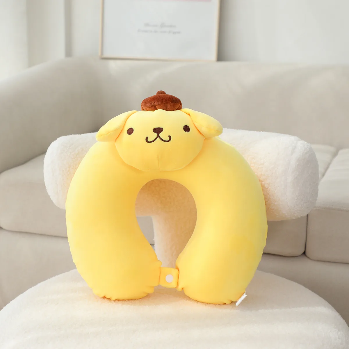 Sanrio Cartoon Anime My Melody Kuromi Memory Cotton U Shaped Pillow Cute Pochacco Cinnamoroll Plush Pillow Gifts 6