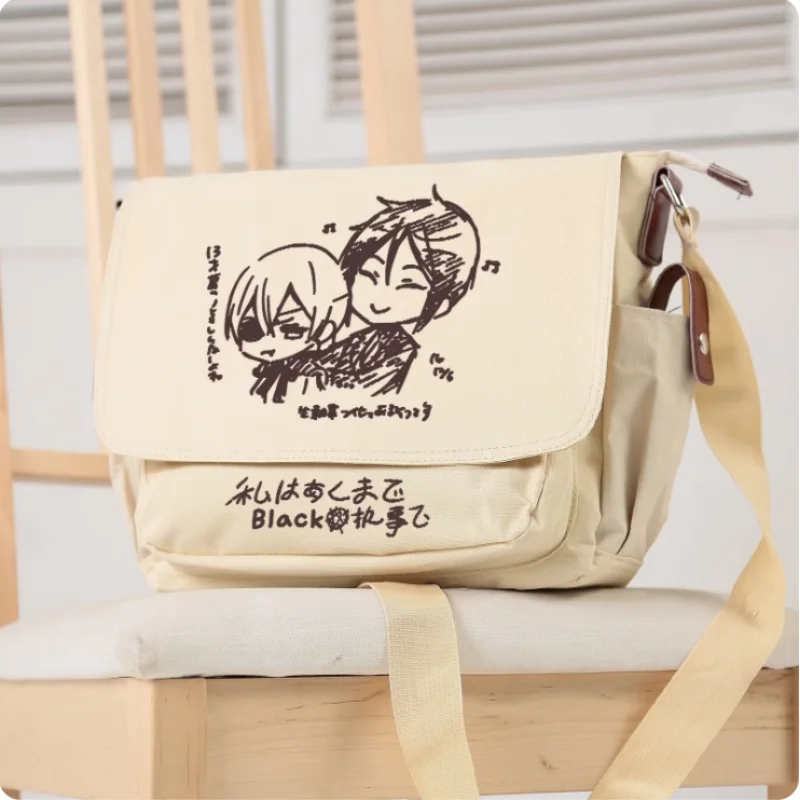 Anime Black Butler Cosplay Casual Oxford Messenger Bag Schoolbag Shoulder Bag Student Teenager Gift B1255