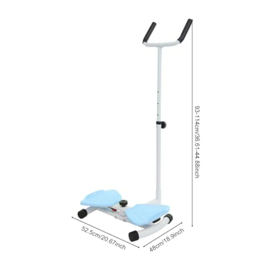 Waist Twisting Machine with Handlebar, Ab Twist Board with Adjustable Height Handle, 330 lbs Capacity Ab Twist Board for Home Gy