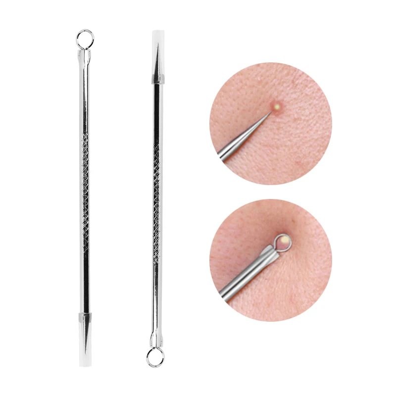 Silver Blackhead Acne Needles Stainless Steel Blackhead Blemish Removal