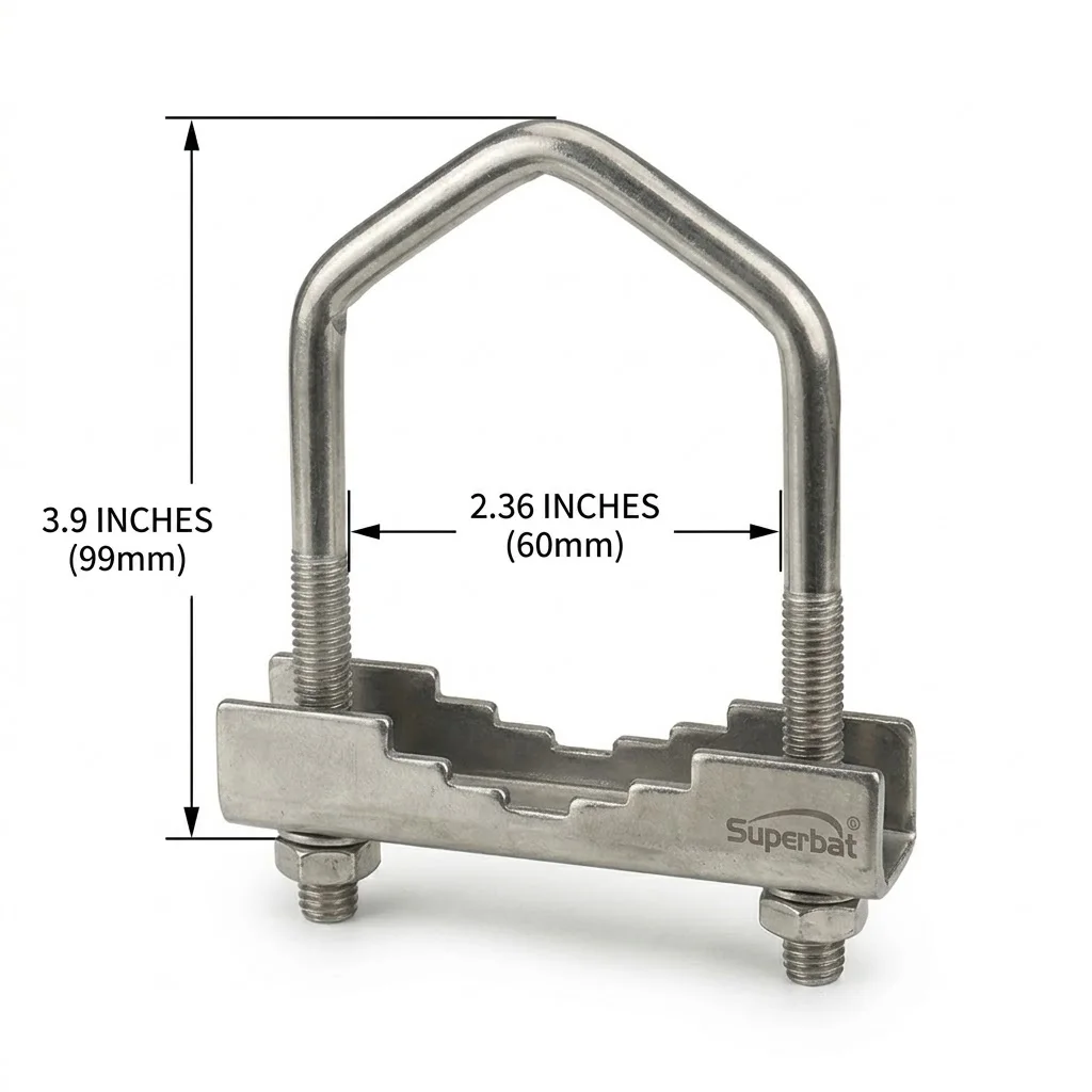 Metal U Bolt Clamp for Mast Support