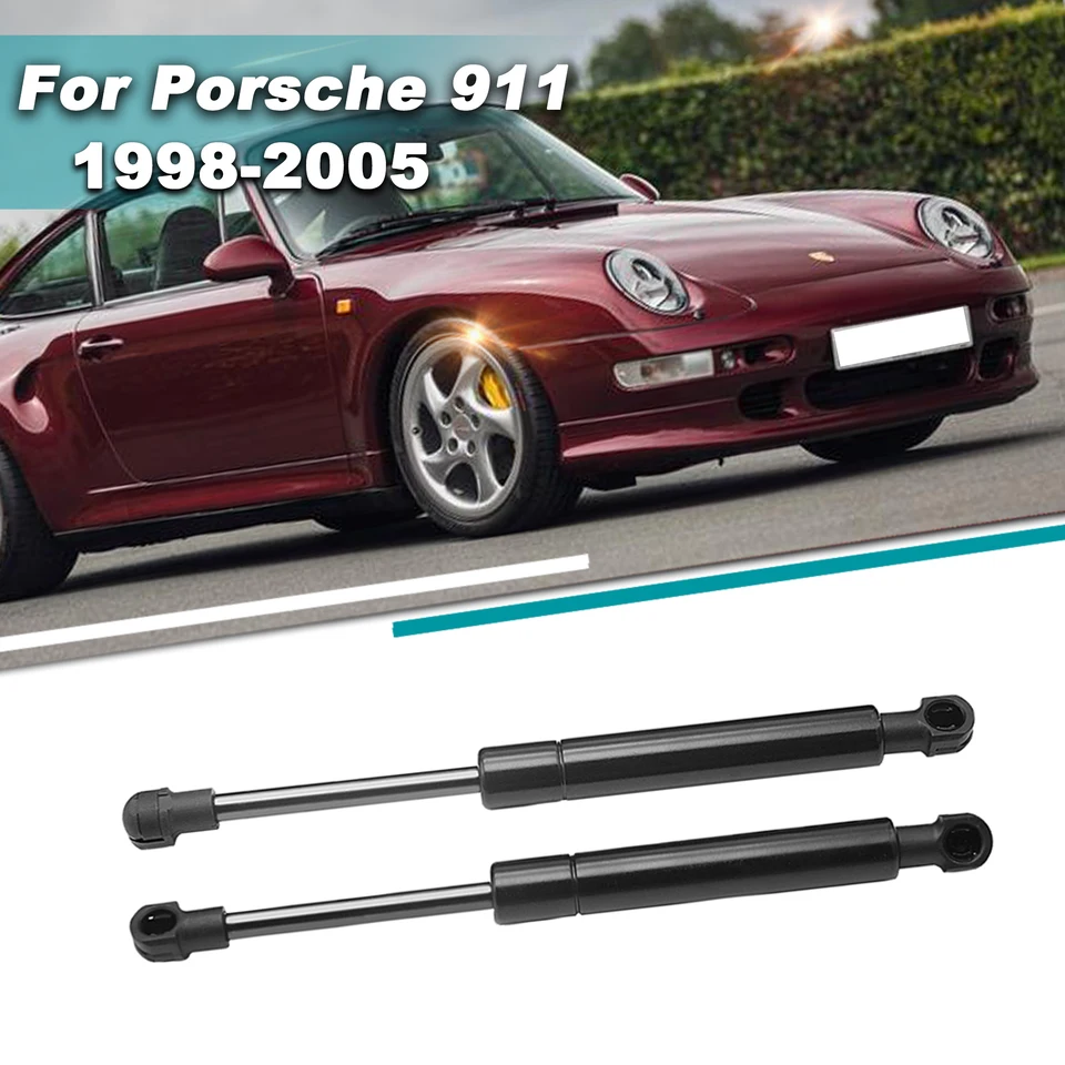Topcn-autoparts 2-Pack Rear Trunk Lift Supports For Porsche 911 1998-2013 – Gas Struts Replace 99751155101