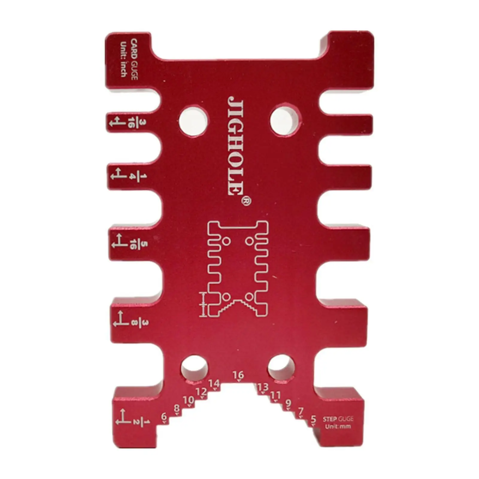 Tenon Caliper Saw Table Machine Tool Measuring Ruler for Woodworking Tools Red