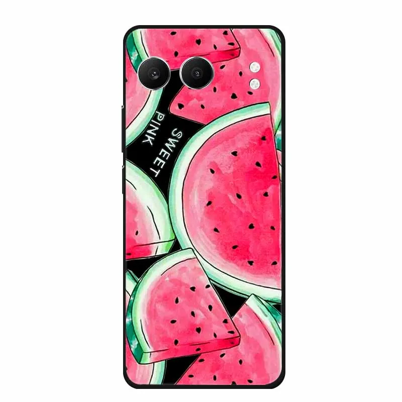 Cute Cartoon Cat Black Silicone Soft Back Cover Case