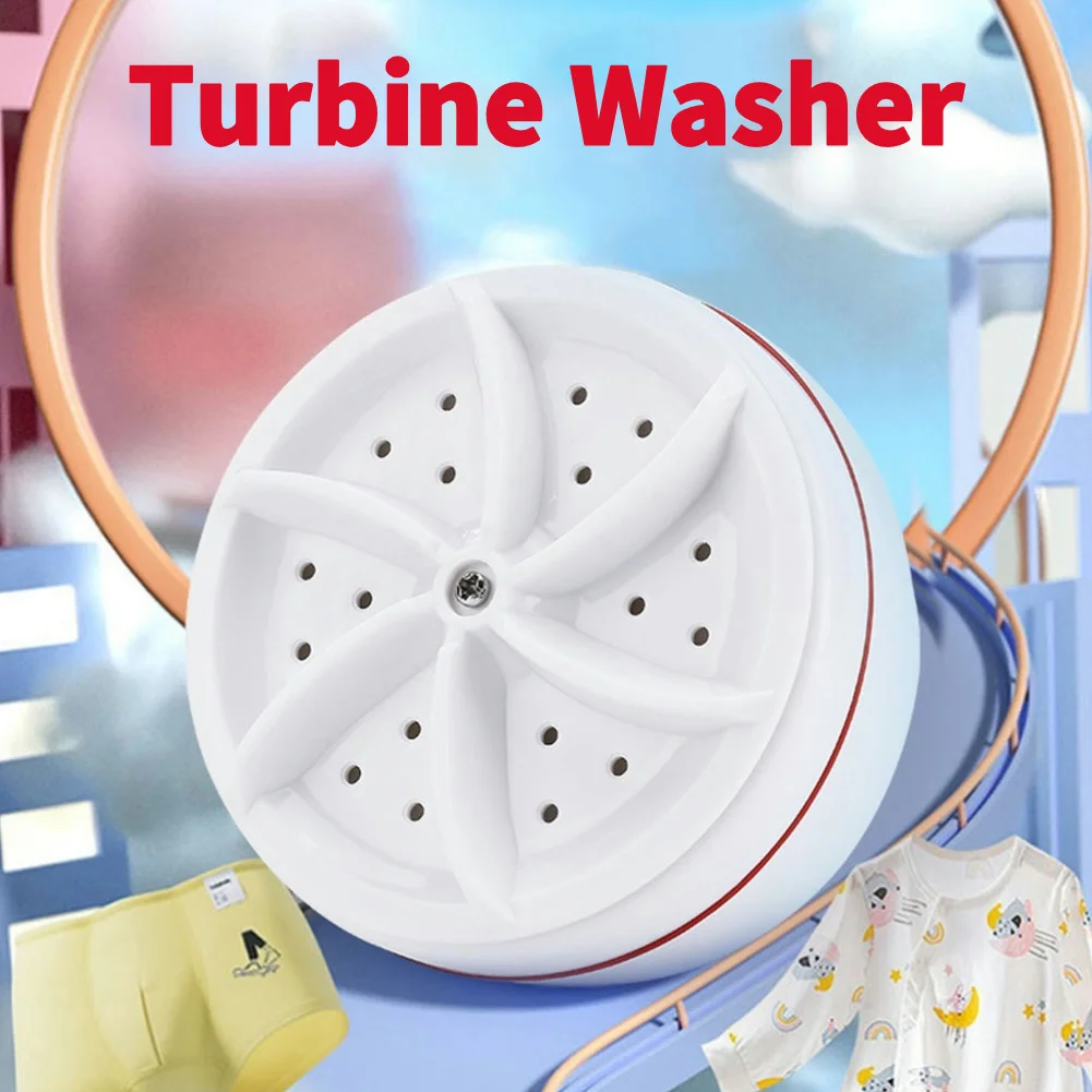 Mini Washing Machine USB Rotating Turbine Portable Washing Machine Multifunction Cleaning For Socks Underwear Wash Dishes