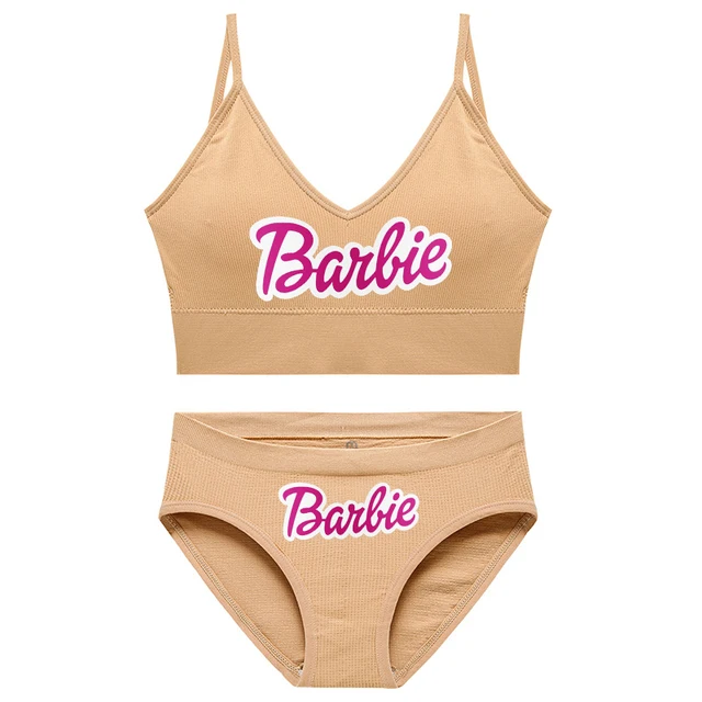 New 2Pcs/set Barbie Underwear Set for Women Anime Kawaii Girl Soft No –  AMAIO