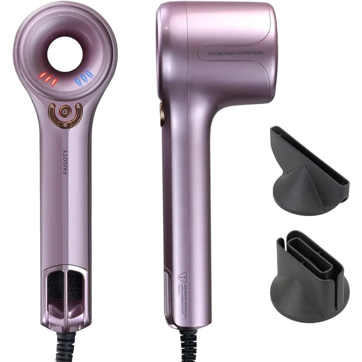 

FAISOTY High-Speed Blow Dryer with 110,000 RPM Brushless Motor, Release 200 Million Negative Ionic Care Your Hair, Low Noise