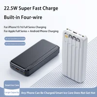 OnePlus 100000mAh batterie externe charge Super rapide portable 4 In1 câbles intégrés batterie externe pour IPhone Samsung Xiaomi 2025 nouveau 5