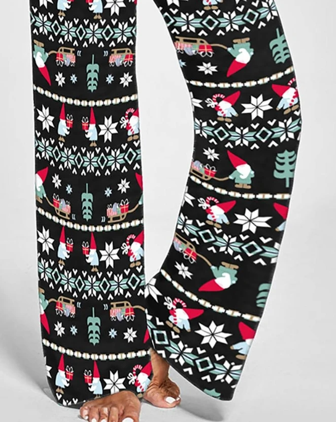 Рисунок 3 - Рождественские штаны с широкими штанинами на шнуровке