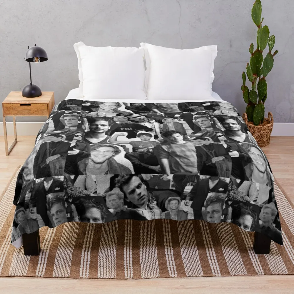 

Matthew Gray Gubler Collage Throw Blanket