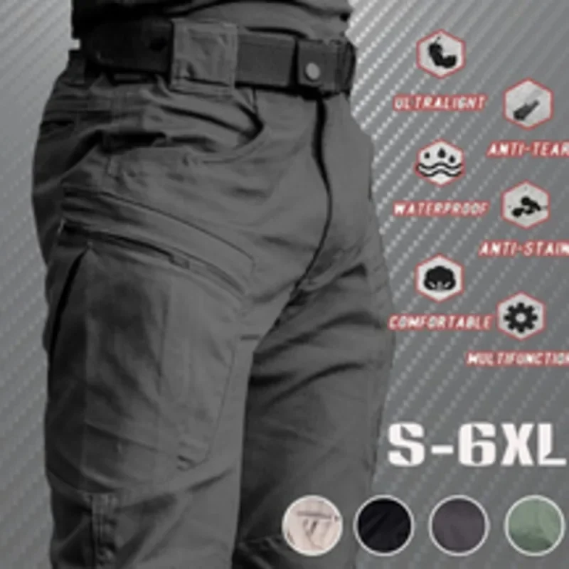 

Outdoor Waterproof Tactical Cargo Pants Men Tracksuit Breathable Army Military Trousers Overalls Quick Dry Pants Multi Pocket