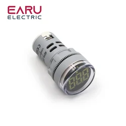Compact LED Digital Voltmeter Gauge with Voltage Display (New White Voltmeter)