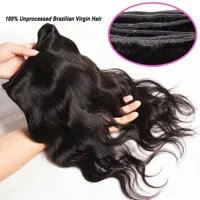 Extensions de cheveux humains 100% naturels brésiliens noirs Remy, qualité non traitée, ondulés et bouclés, 16A Body Wave, 30 et 32 pouces 3