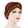 Lady Women Cancer Hat Chemo Cap Muslim Braid Head Scarf Turban Head Wrap Cover Ramadan Hair Loss Islamic Headwear Arab Fashion 4
