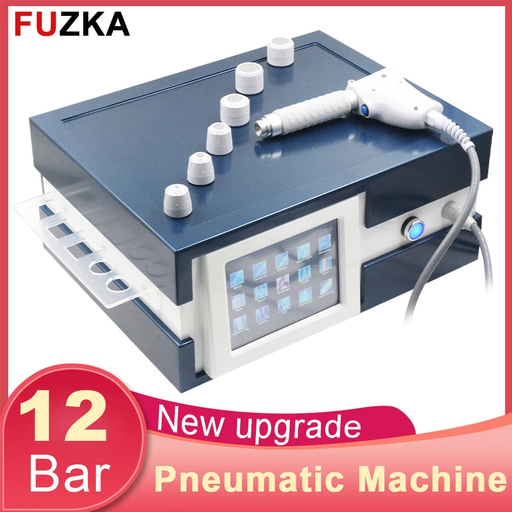 

12 бар, пневматическая машинка для ударно-волновой терапии для лечения Эд, для снятия боли в шее, физиотерапии, массажер для тела, новое устройство для ударно-волновой терапии