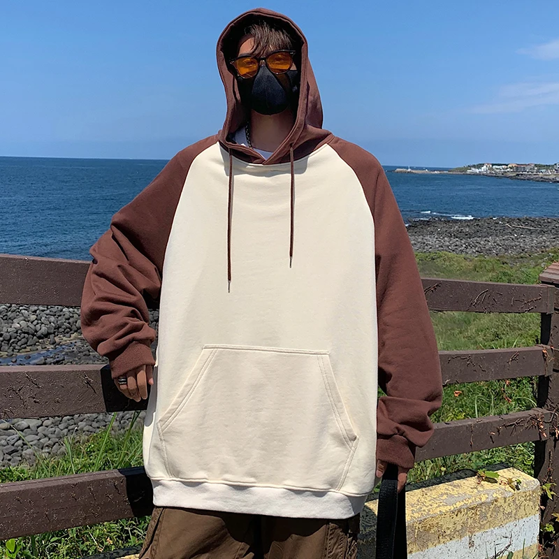 

Pocket Hoodies Men Oversized Fashion Casual Hooded Sweatshirt Men Streetwear Hip Hop Loose Pullover Hoodies Mens Sports Hoody