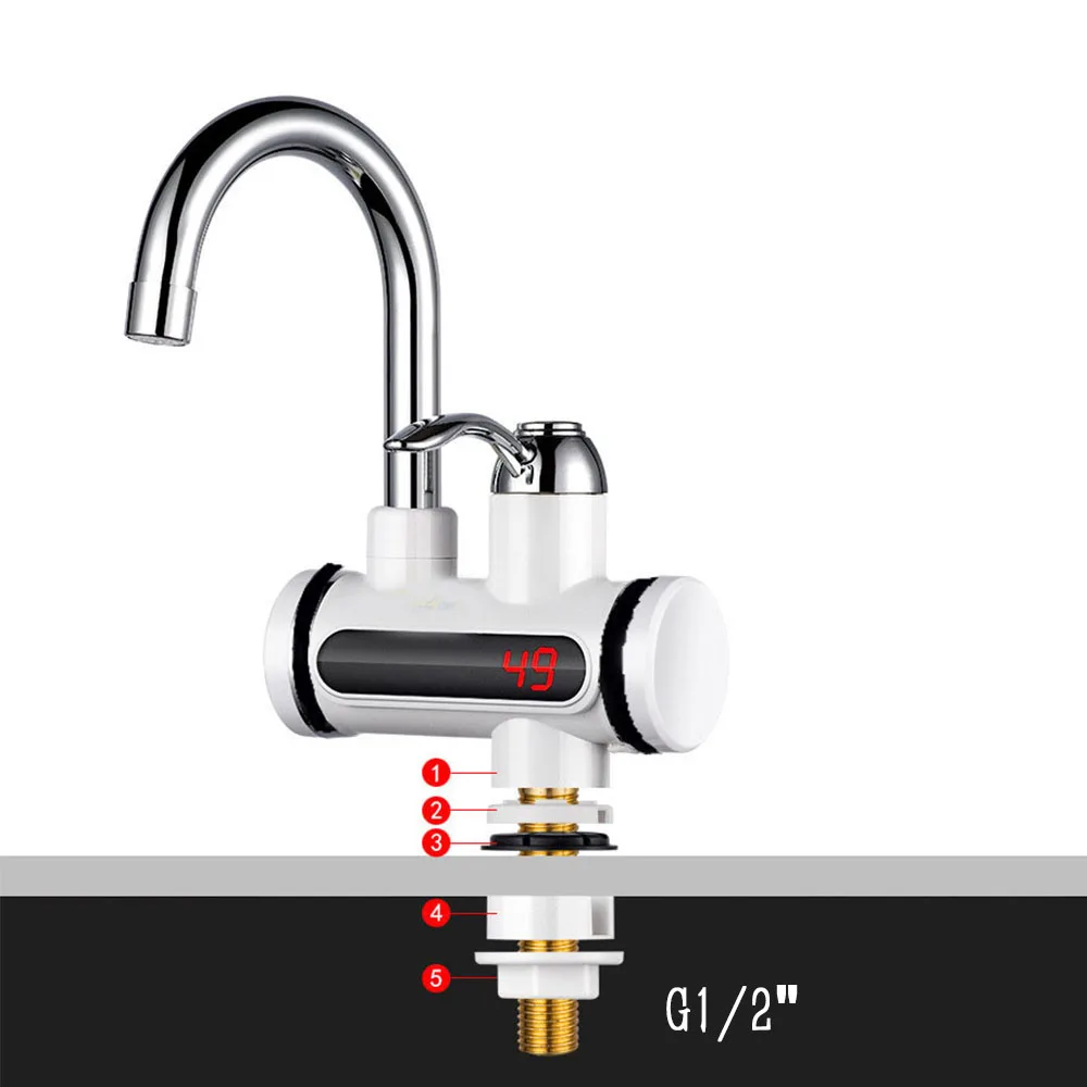 Quick heating electric faucet instant hot kitchen quick heating water heater  stainless steel electric heating faucet manufacture - AliExpress
