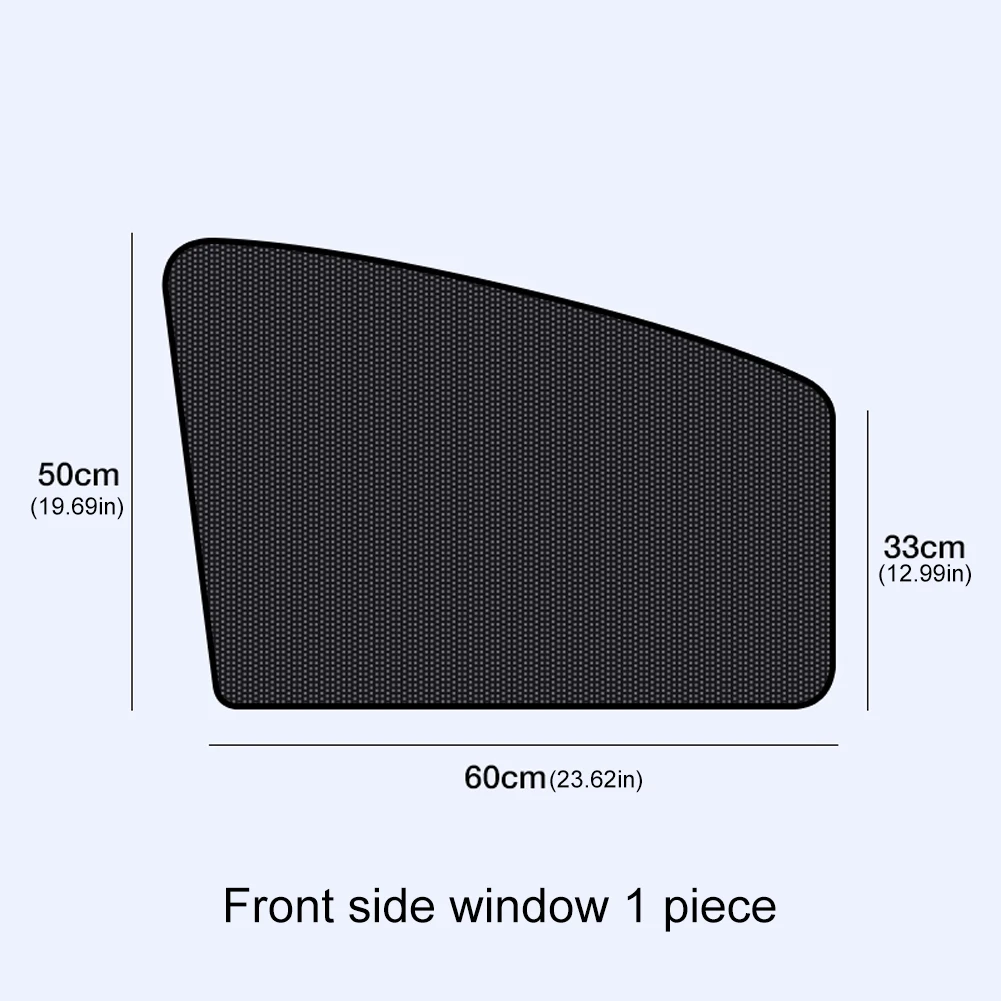 Magnetic Auto Black UV Protection Film with Small Hole Black Side Window Sunshade Cover 10 Magnets Side Glass Mesh Sunshades 6