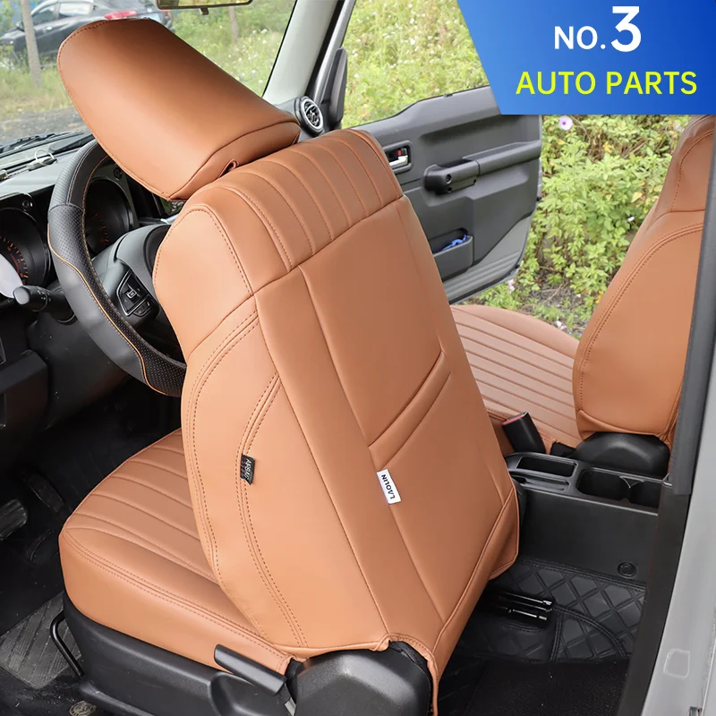 Coprisedili Auto Per Suzuki Jimny 2019-2024 - Set Anteriore Con Copripoggiatesta, Grigio - Foto 4