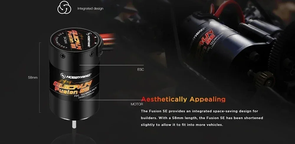 Hobbywing Quicrun Fusion SE 40A 1800kv 1200kv Combined Motor
