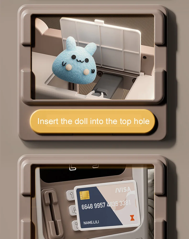 Doll Catcher Atm Claw Machine – 2-In-1 Toy Grabber &Amp; Pretend Play Bank Fun