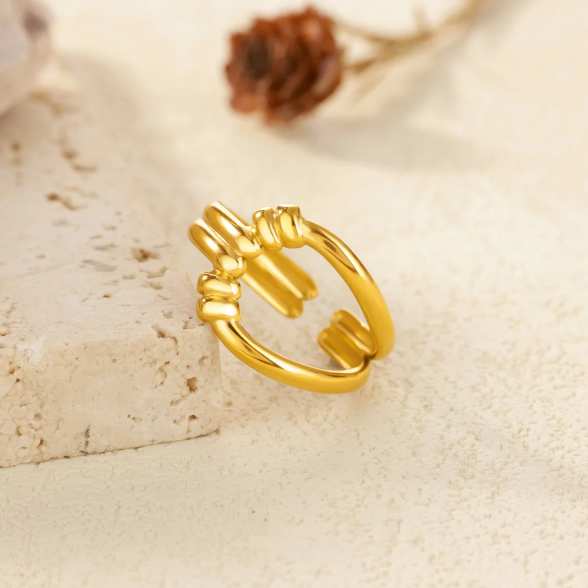 Minimalist Rings Women Steel