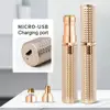 Women Shaver 3-in-1 Rechargeable Women's Shaver Painless Stainless Blade Electric Trimmer for Eyebrows Nose Legs Armpits Bikini 4