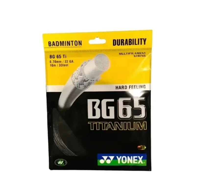 YONEX Badminton Racket String Yy BG65 Ti High Elasticity Competition Professional Durable And Easy To Hit