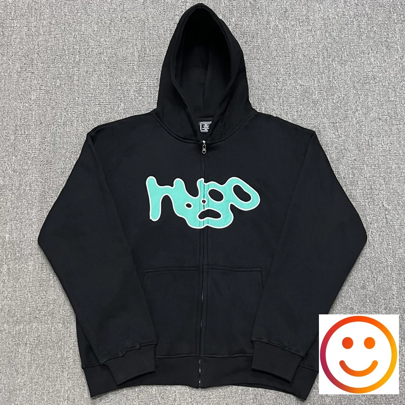 

Embroidery Green Logo ADWYSD Always Do What You Should Do Brushed Fleece Zipper Hooded Hoodie Men Women Oversize Sweatshirts