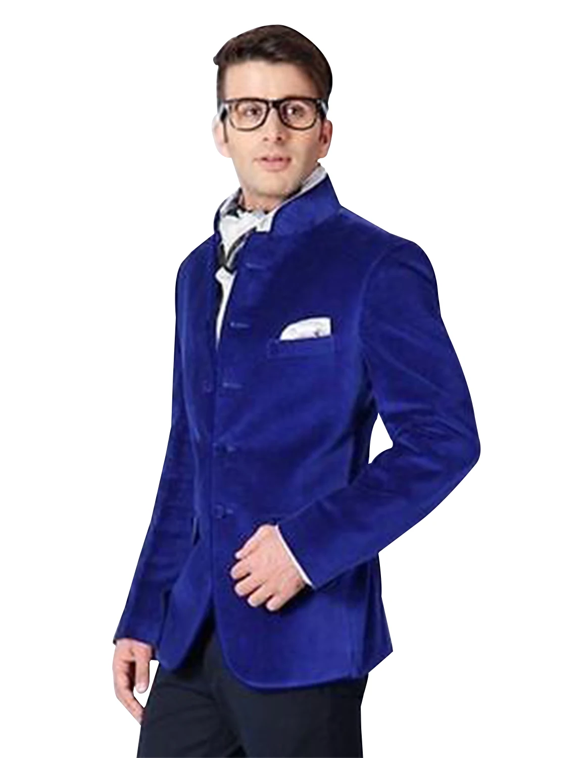 

Men's Suit Velvet Single Breasted Slim Fit Two Pieces Set