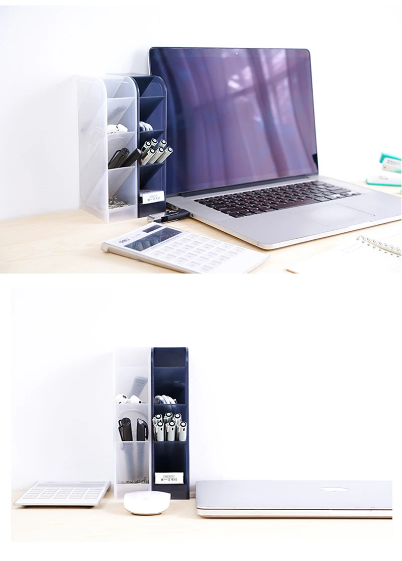 Desk Organizer Oblique Insertion Type Stand for Pen and Cosmetics