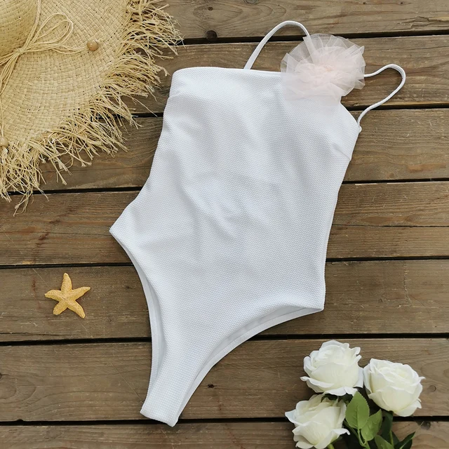 Costume Da Bagno Monospalla Push Up - Bikini Elegante Per Spiaggia, Materiale Elastico - Foto 12