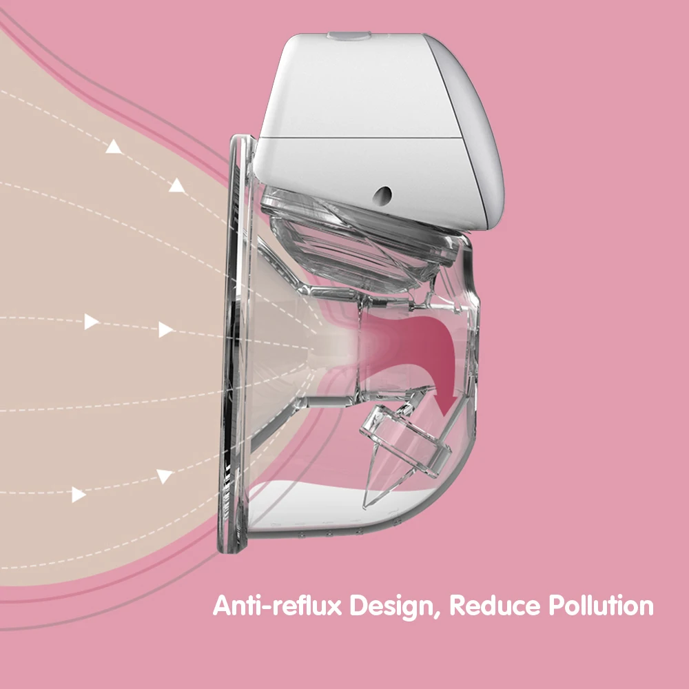 P1 Wearable Breast Pump Hands Free Electric Single Wearable Breast Cup 8oz/ 240ml 3 Modes Comfort Breastfeeding Milk Collector