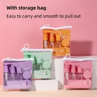 7pcs Travel Toiletry Bottle Set Refillable Leakproof Containers for Camping Gym Portable Lightweight Essentials