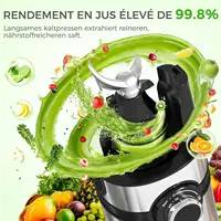 Extracteur de jus, machine à jus avec une large ouverture pour les fruits et légumes entiers 4