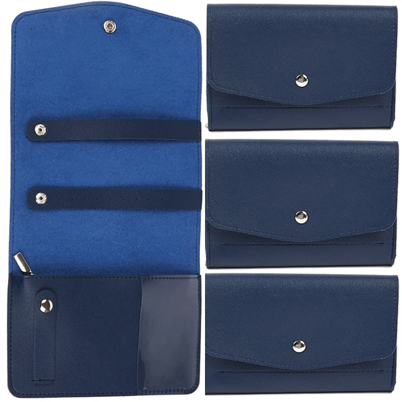 

Jewelry Bag Portable Travel Carry-on Ring Earring Necklace Leather Jewelry Storage Bag Folding Jewelry Storage Bag