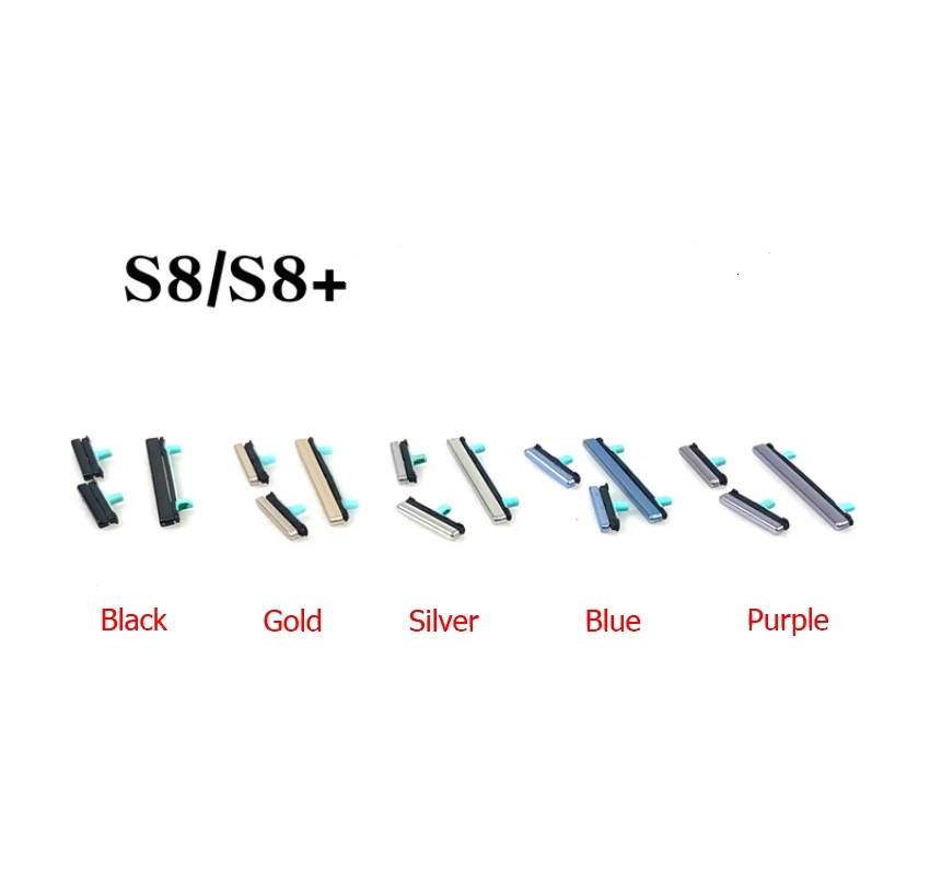 

100Set Power On Off Volume Side Button Key For Samsung Galaxy Note 8 10 S8 S9 S10 Plus