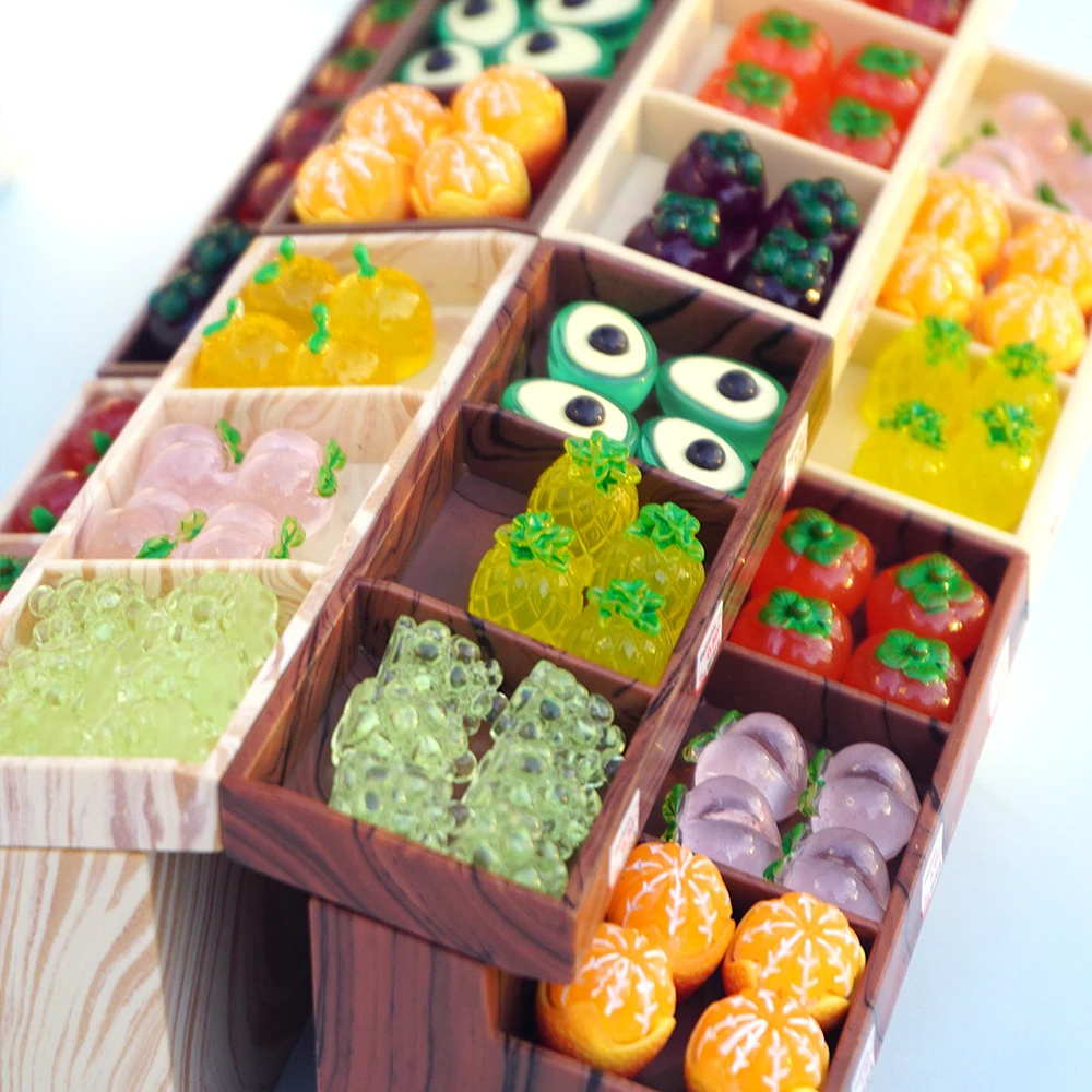1/12 Dollhouse Supermarket Display Shelf Model Doll House Fruit Dessert Vegetable Rack Toy Miniature Furniture Decoration Gift 2