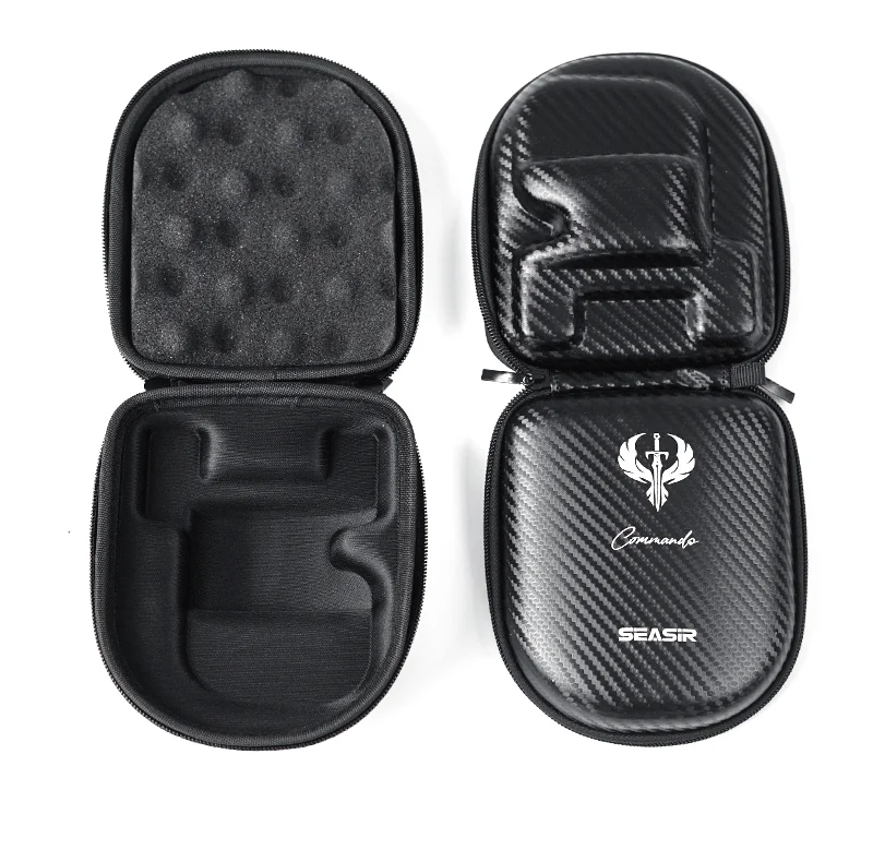 Description Picture 4 of itemSEASIR Commando Carbon Fiber Pattern Baitcasting Fishing Reel Bag Eva Waterproof Pouch Case Cover