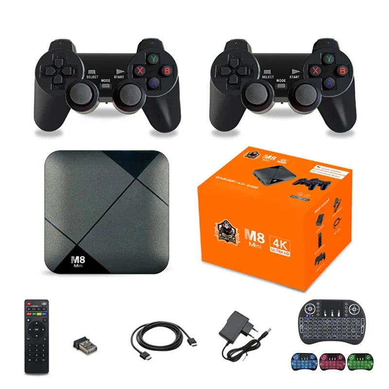 

M8 Mini TV Box S905 Android 10 Game Box dual system Media player 64GB 10000 Games 4G WiFi HD 4K 3D Iptv Smart TV Box