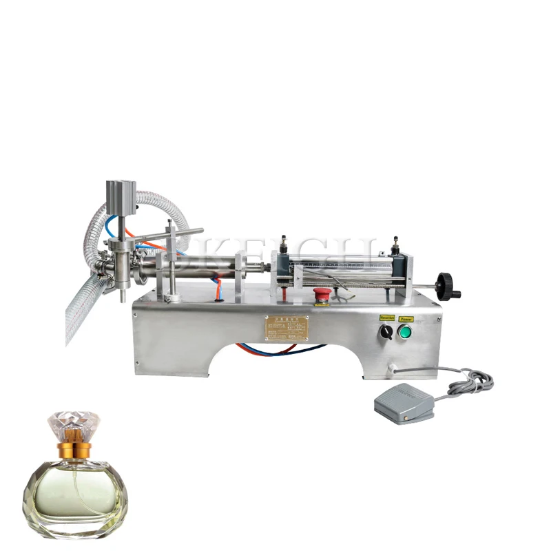

Semi Automatic Pneumatic Liquid Filling Machine Perfume Milk Coffee Packing Machine