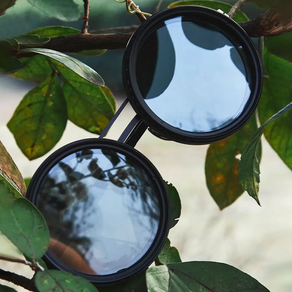 Adjustable 1-9 Sunglasses with ND Filter Lenses Fishing Rounded Polarized Glasses Fishing Filter Glasses for Men Driving Fishing