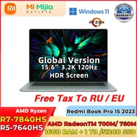 Xiaomi Redmi Book Pro 15 2023 Laptop AMD Ryzen R7-7840HS Mi Notebook 16G RAM 512G 1TB SSD 15.6" 3.2K 120Hz Screen PC 1