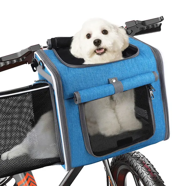 Expandable Cat Backpack, Portable Outdoor Pet Bag, Small Animal Travel Carrier, Bike & Car Mountable Pet Bag 1