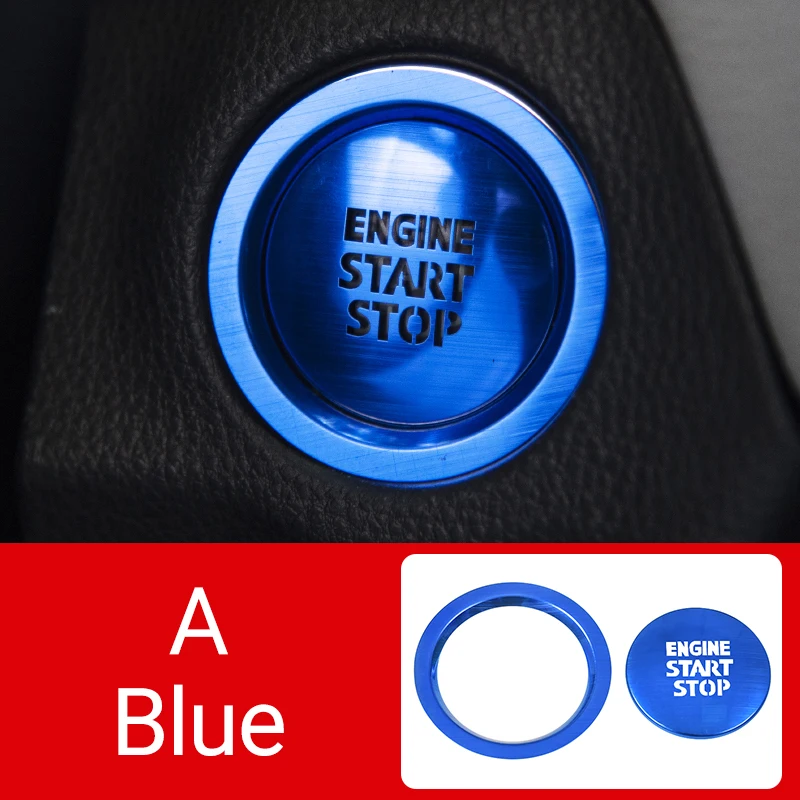 Hybrid Car Engine Start/Stop Button Ring Cover Circle Case