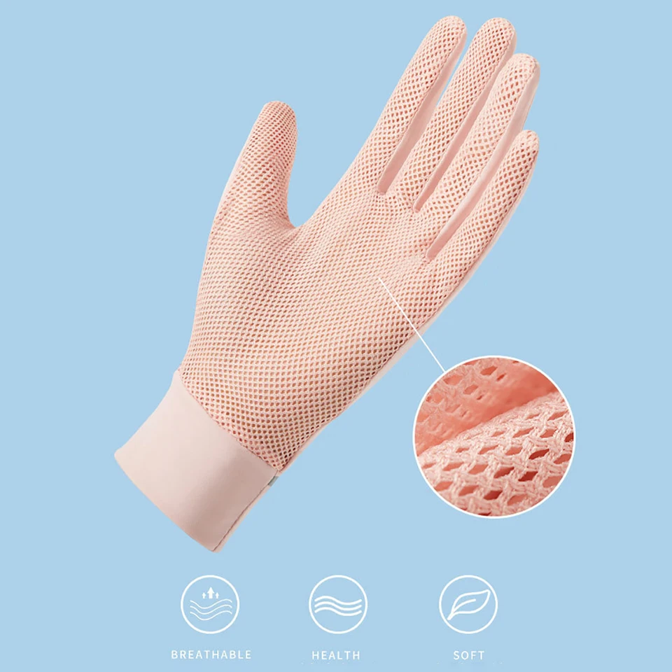 GTUBIKE Sun Protection Gloves Summer Sports Outdoor Activity Riding Hiking Breathable Non-slip Touch Screen Thin For Men Women